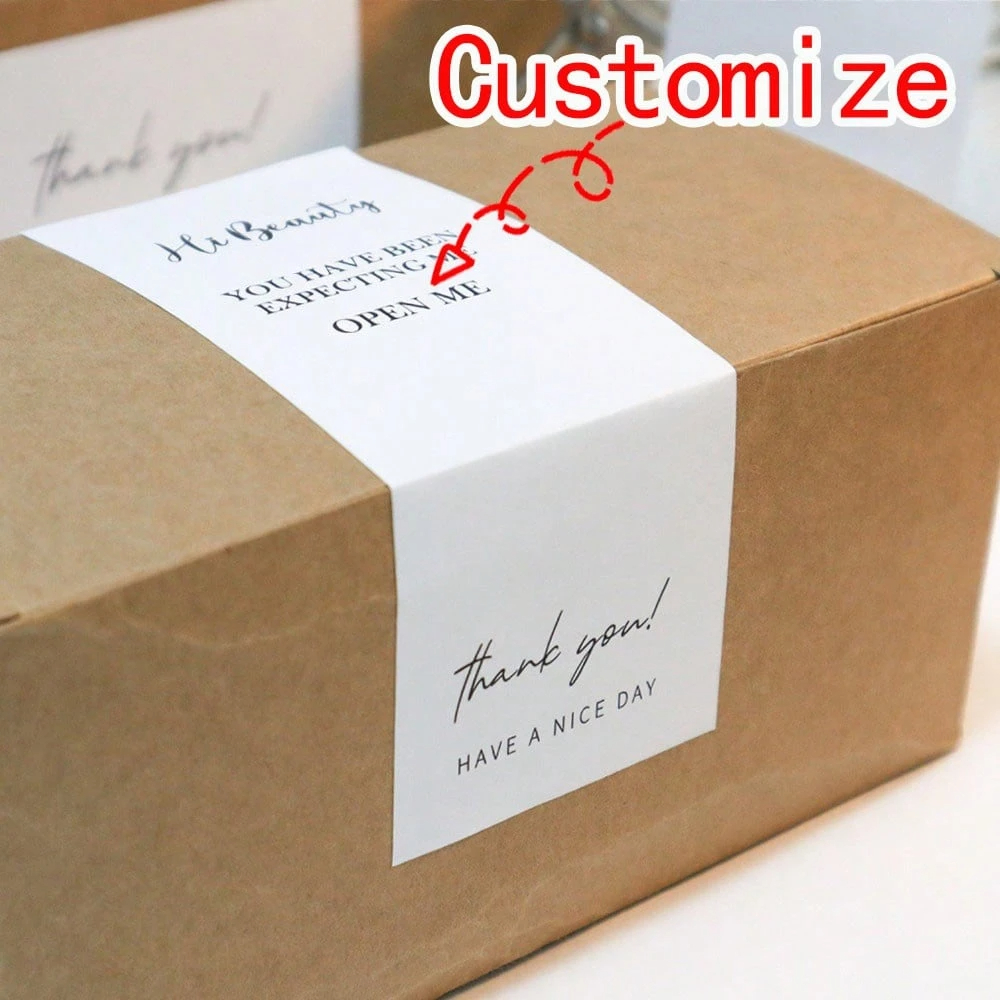 Personalised Candle Label - Custom Personalized Stickers Work Files Greeting