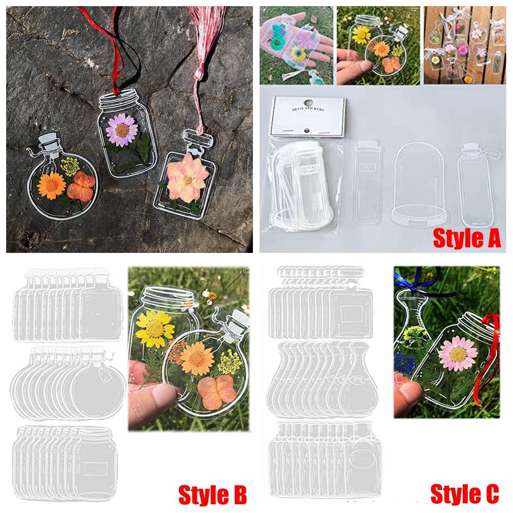 30Pcs DIY Transparent Dried Fl - مراجعة Dried Flower Bookmark وسعره