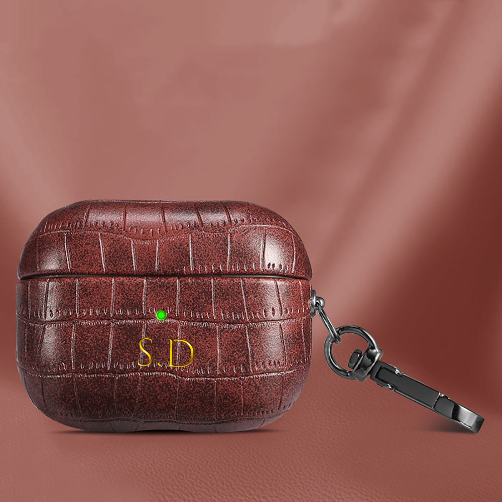For Airpods 1 2 3 4 Pro 2 Luxu - مراجعة Monogram Keychain Leather وسعره