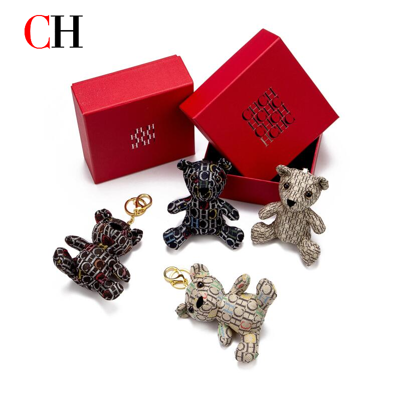 CH Bear Plush Keychain Monogra - مراجعة Monogram Keychain Leather وسعره
