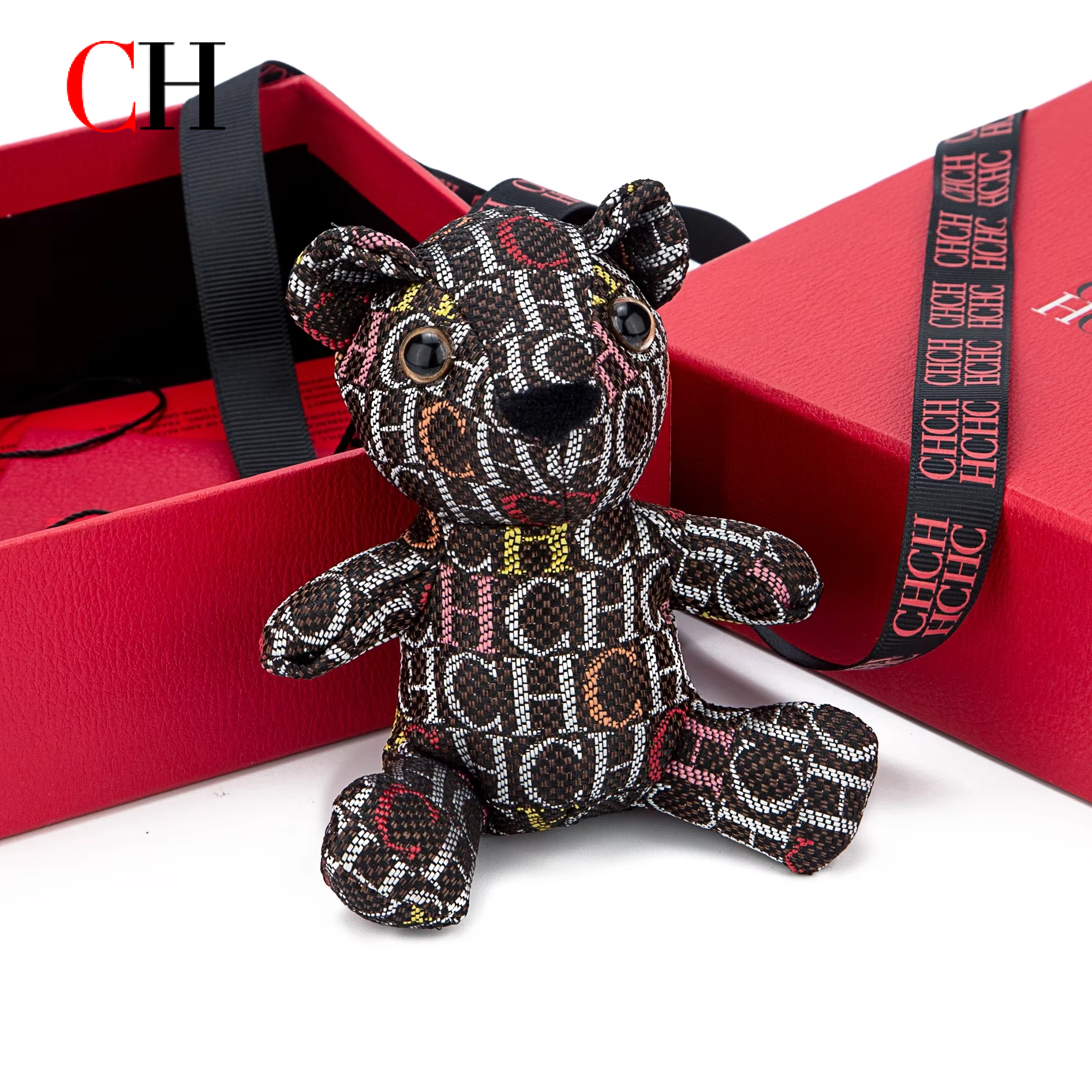 CH Bear Plush Keychain Monogra - مراجعة Monogram Keychain Leather وسعره