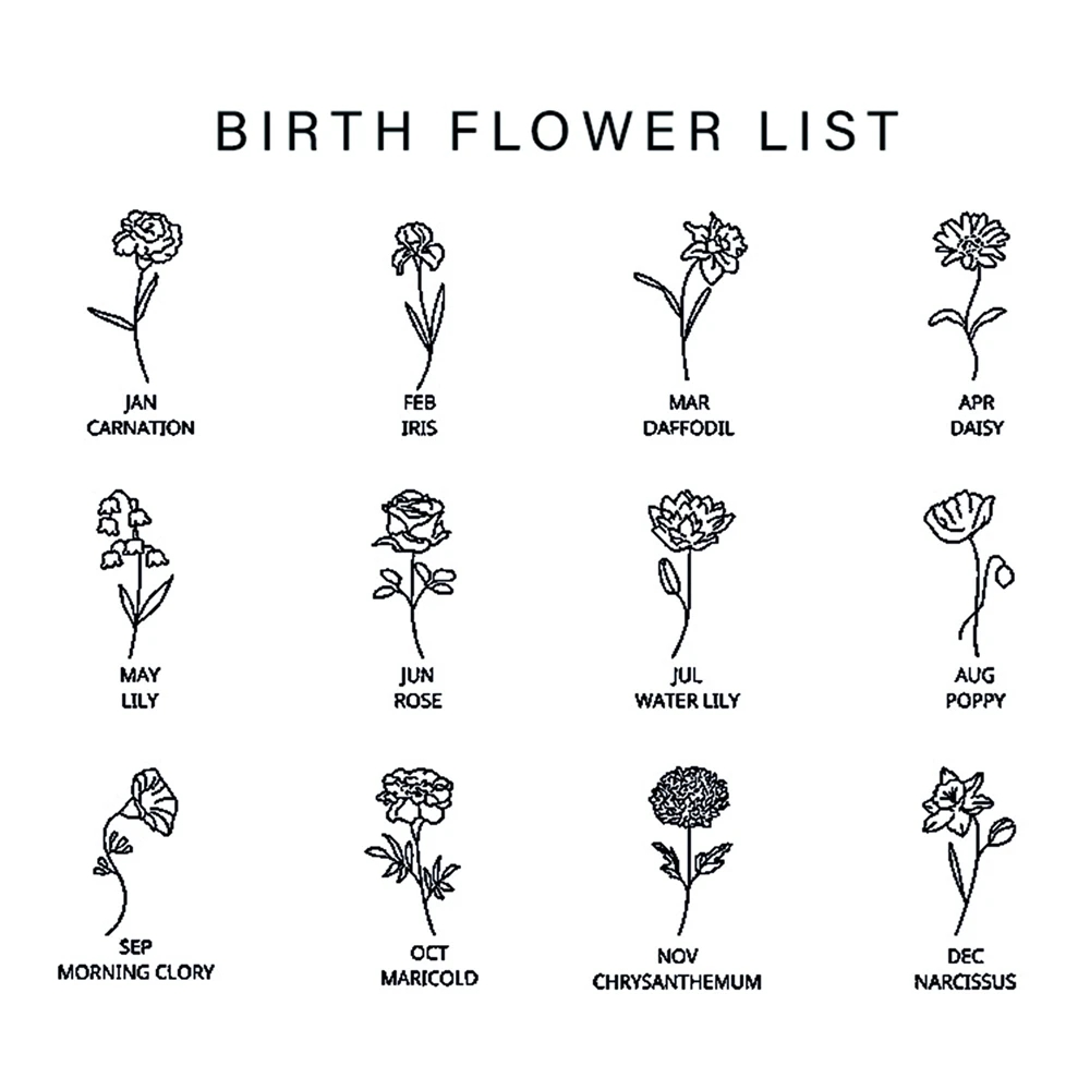Custom Birth Month Flower Neck - مراجعة Birth Flower Necklace وسعره