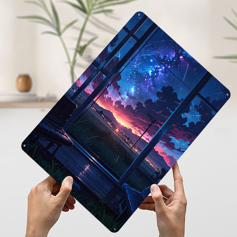 Anime Window View of Starry Ni - مراجعة Custom Night Sky وسعره