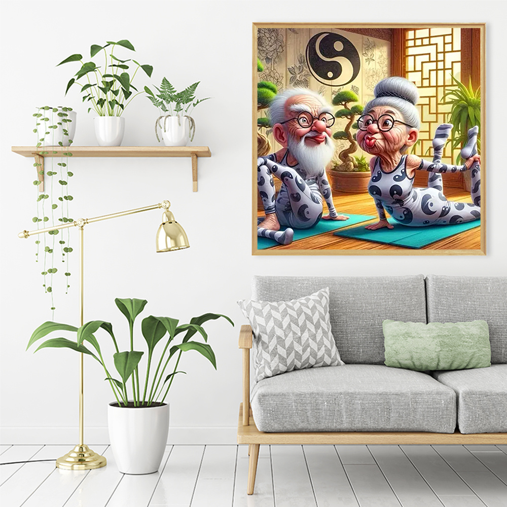 Momoart Old People Diamond Mos - مراجعة Photo Mosaic Print وسعره