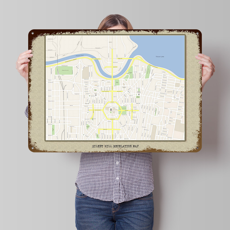 Silent Hill Revelation Map Met - مراجعة Custom Map Poster وسعره