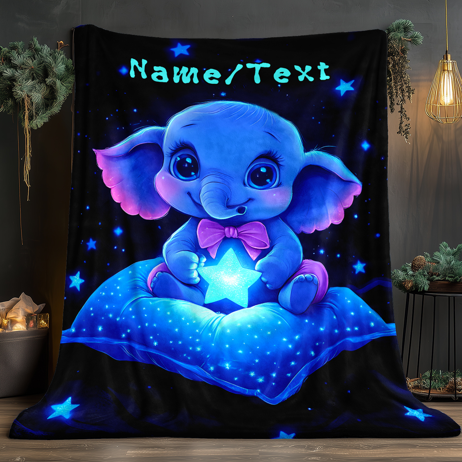 Personalized Cute Blue Elephan - مراجعة Custom Night Sky وسعره