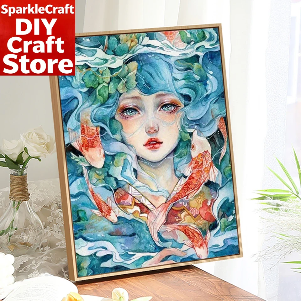 1PC frameless 5D Diy Diamond P - مراجعة Photo Mosaic Print وسعره