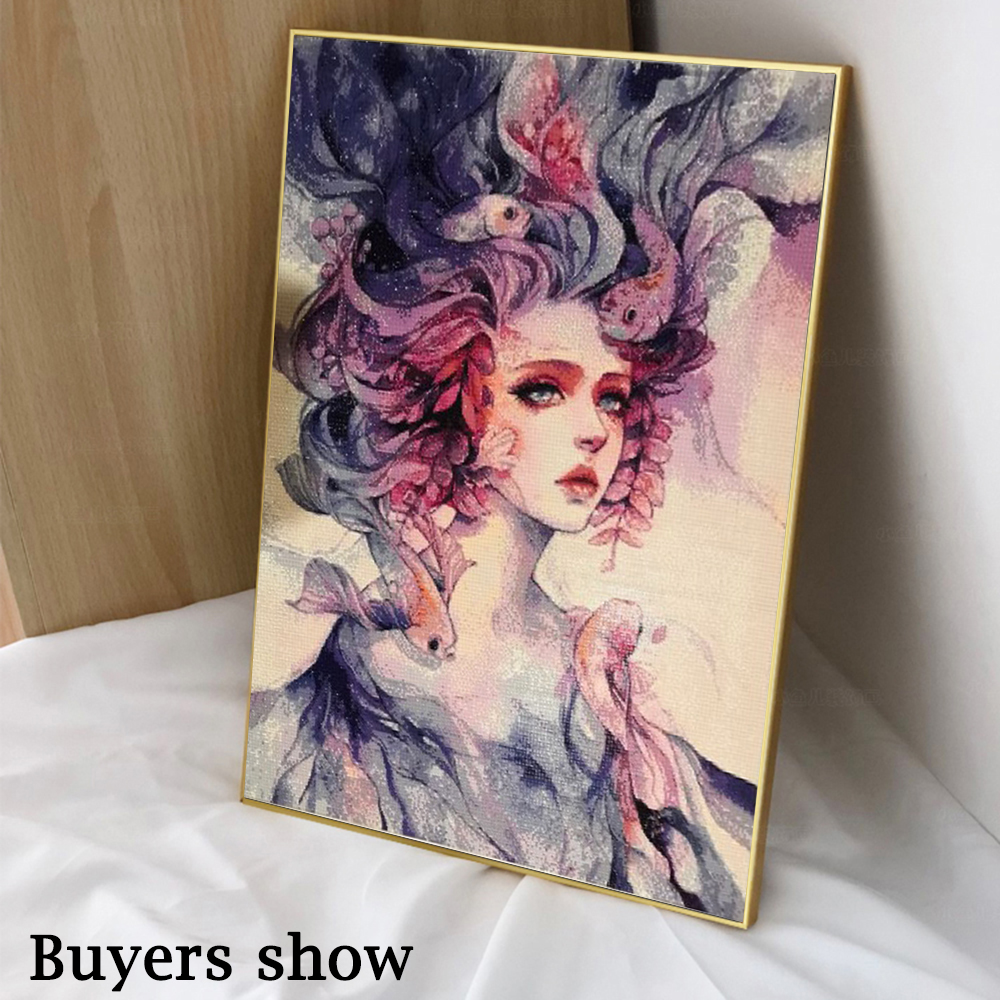 1PC frameless 5D Diy Diamond P - مراجعة Photo Mosaic Print وسعره