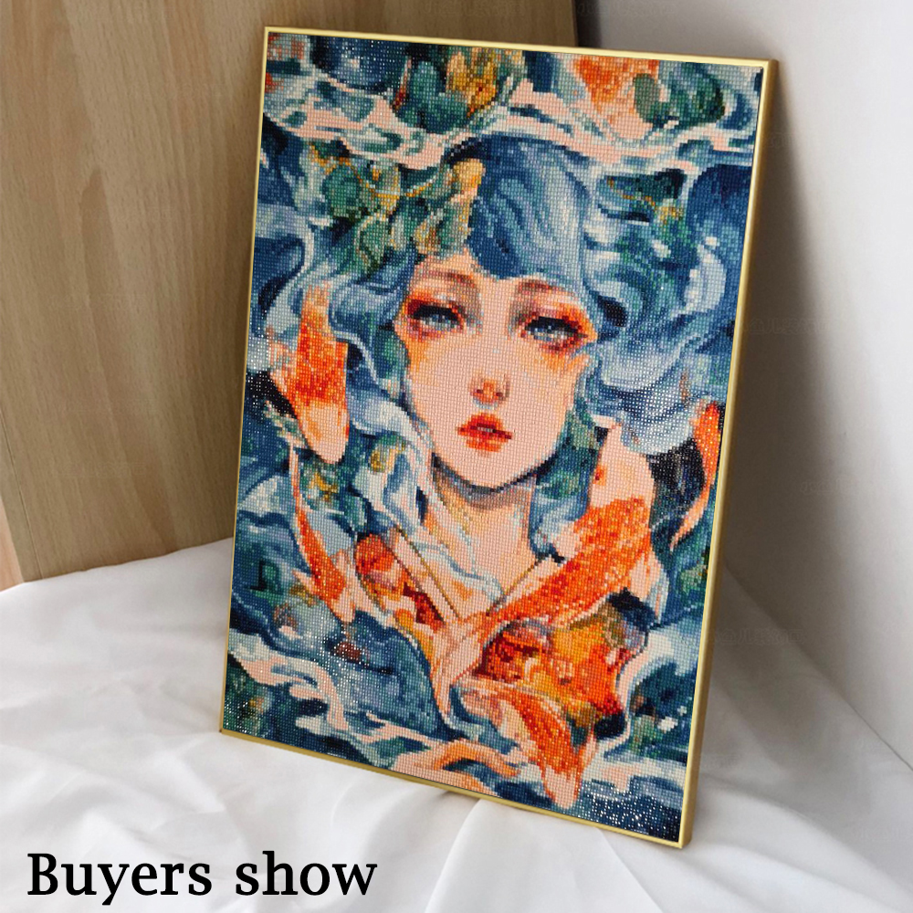1PC frameless 5D Diy Diamond P - مراجعة Photo Mosaic Print وسعره