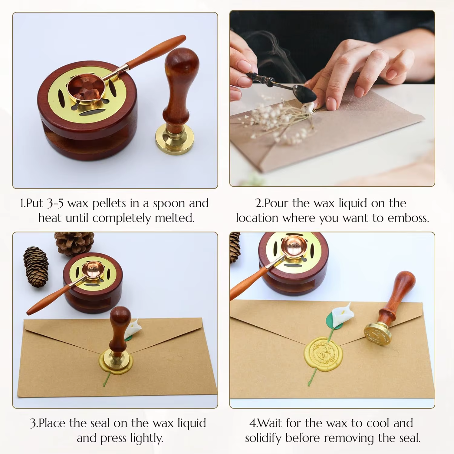 Wedding Custom Wax Seal Stamp  - مراجعة Wax Seal Letter Kit وسعره
