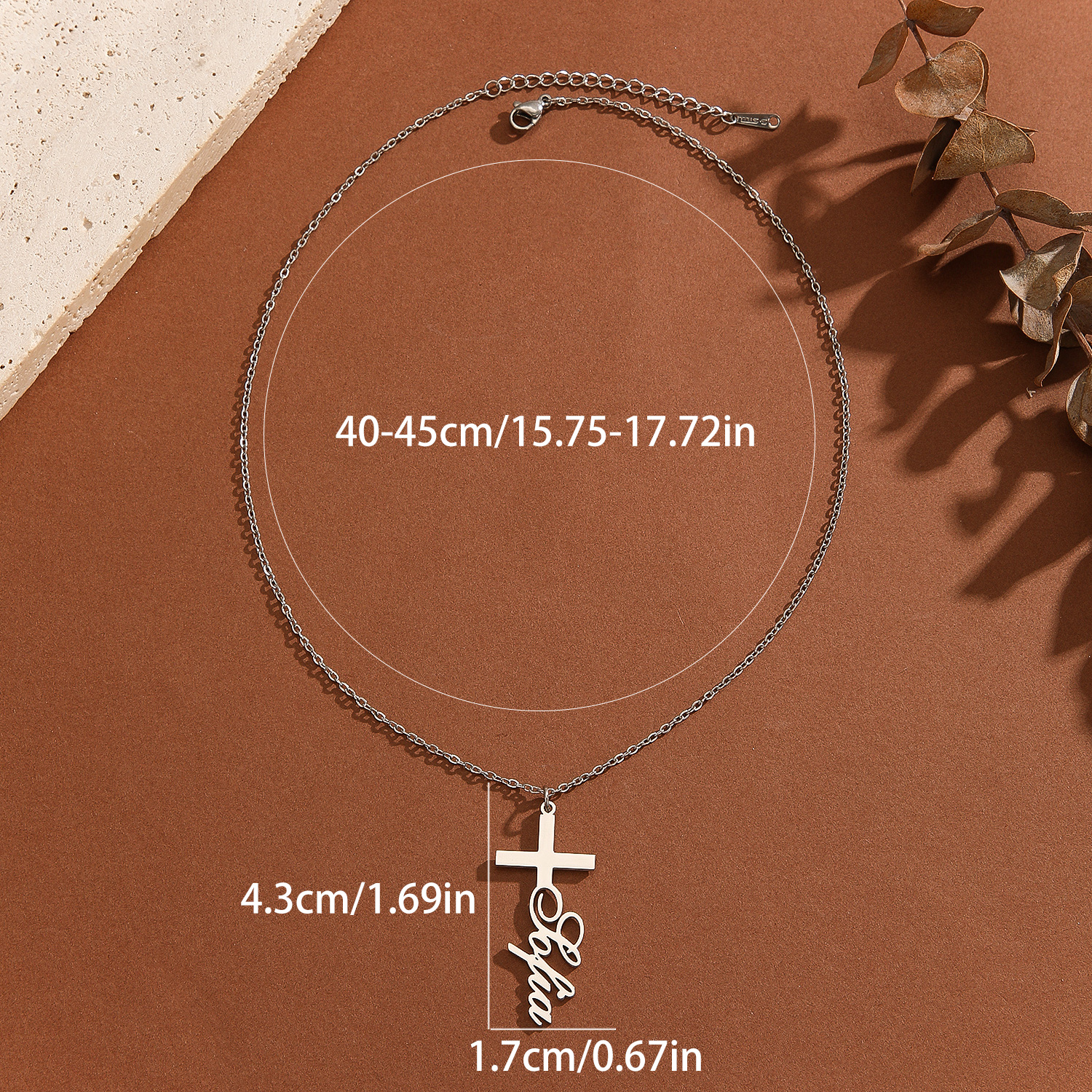 1pc Personalized Easter Gift S - مراجعة Name Necklace Custom وسعره