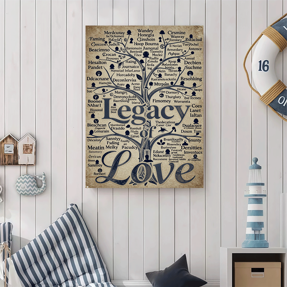 1PC-Unframed Canvas poster wal - مراجعة Family Tree Print وسعره