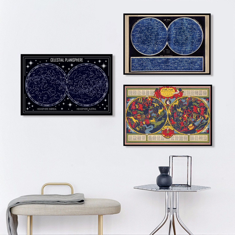 1pc Celestial Planisphere Map  - مراجعة Custom Star Map وسعره
