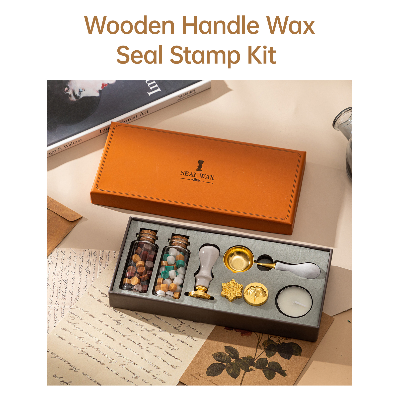 【HOT】Wax Seal Stamp Kit with 3 - مراجعة Wax Seal Letter Kit وسعره
