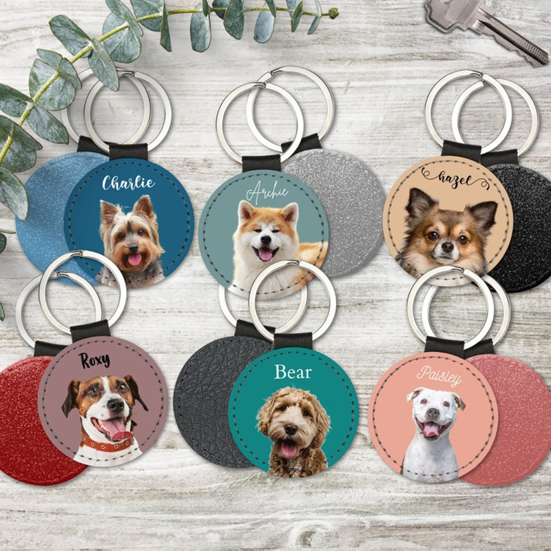 Custom Pet Photo Keychain Pers - مراجعة Pet Portrait Custom وسعره