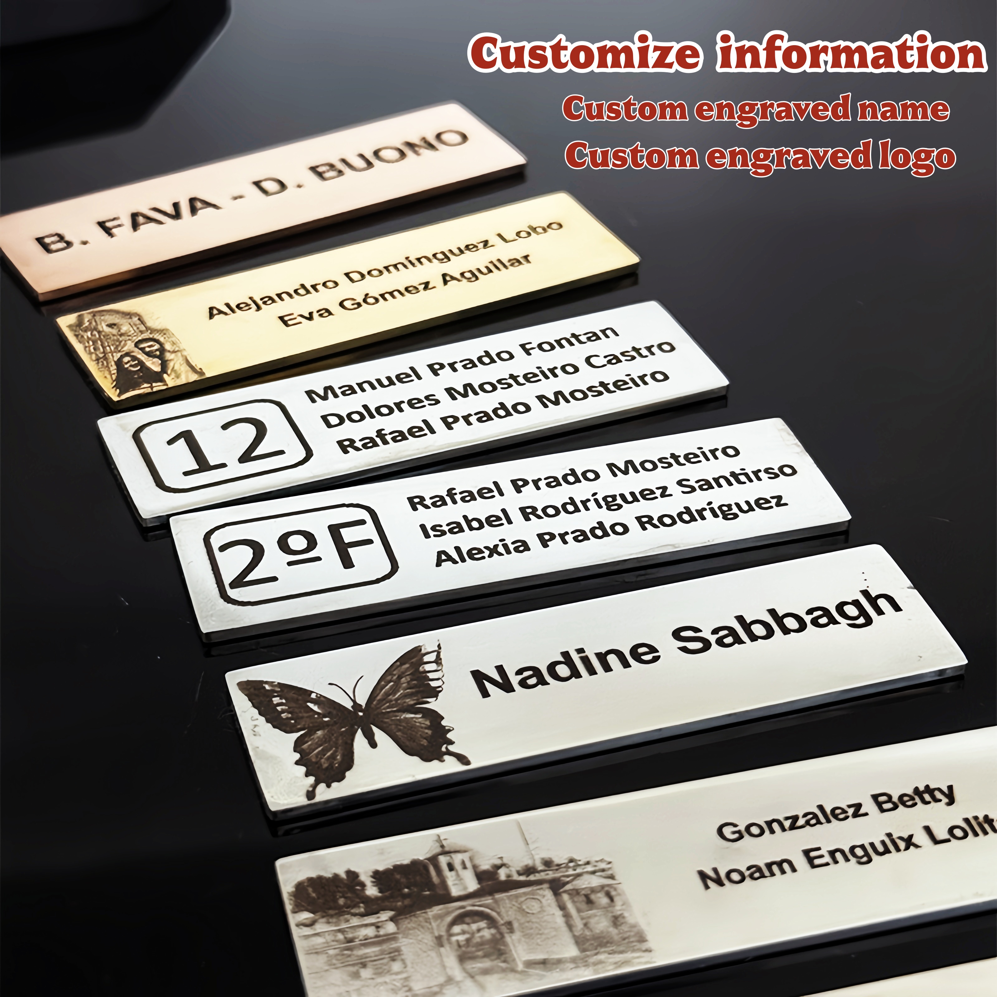 70x20mm Personalize Custom Met - مراجعة Personalized Name Box وسعره