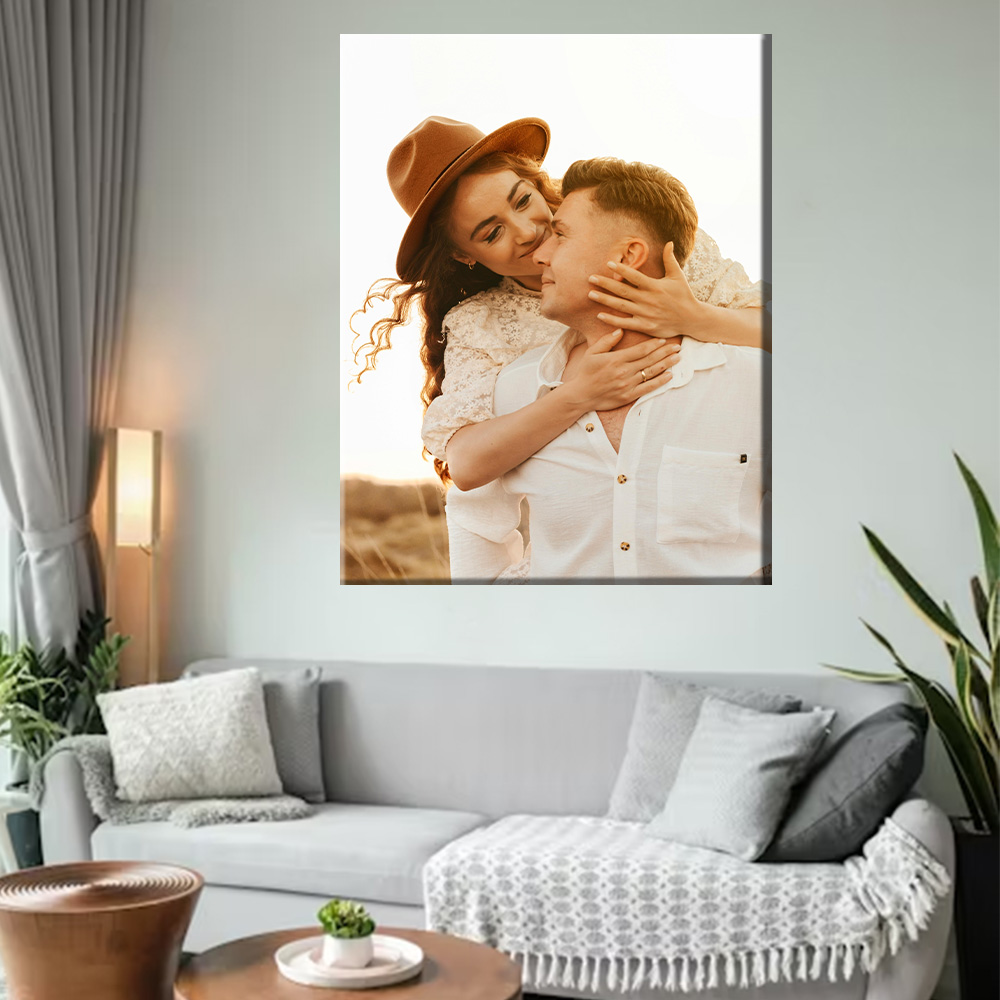 1 Pc Customized Photos on Canv - مراجعة Engraved Wood Frame وسعره