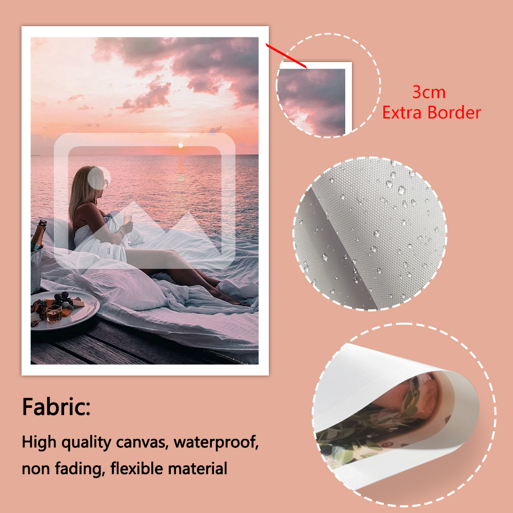 1 customized photo canvas, opt - مراجعة Engraved Wood Frame وسعره