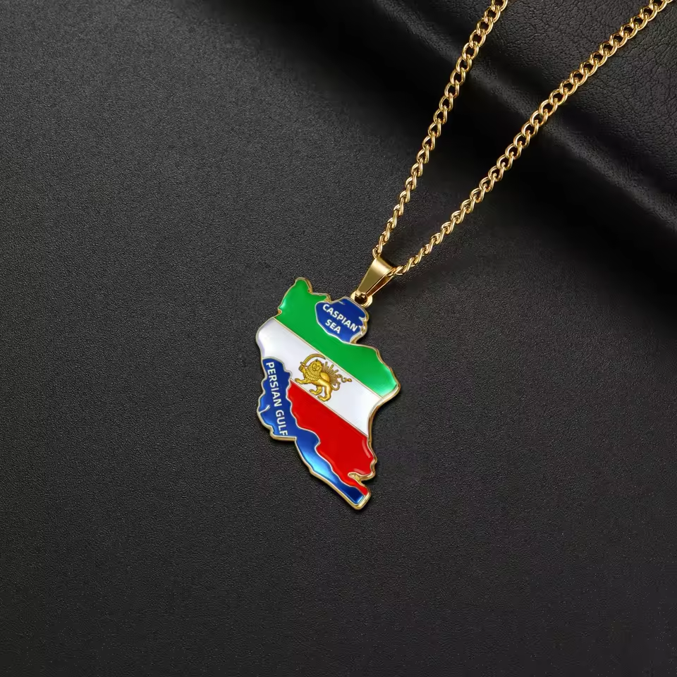 Lucktune Iran Map Pendant Neck - مراجعة Custom Star Map وسعره