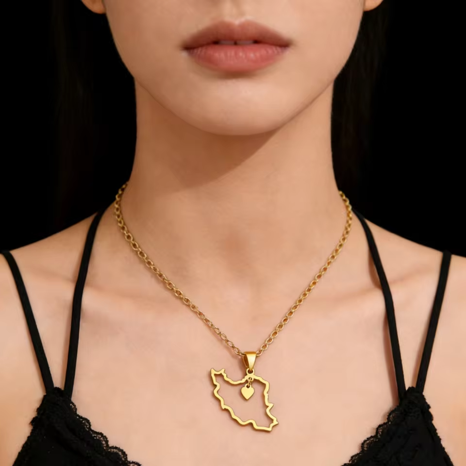 Lucktune Iran Map Pendant Neck - مراجعة Custom Star Map وسعره