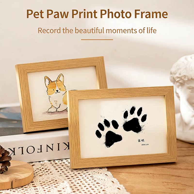 Diy Wooden Baby Pet Paw Print  - مراجعة Engraved Wood Frame وسعره