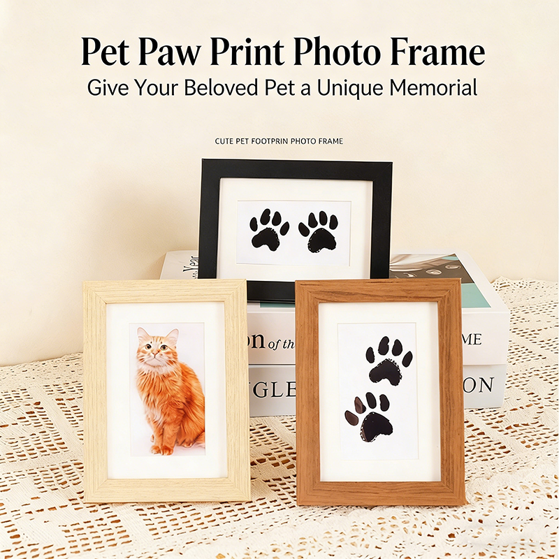 Diy Wooden Baby Pet Paw Print  - مراجعة Engraved Wood Frame وسعره
