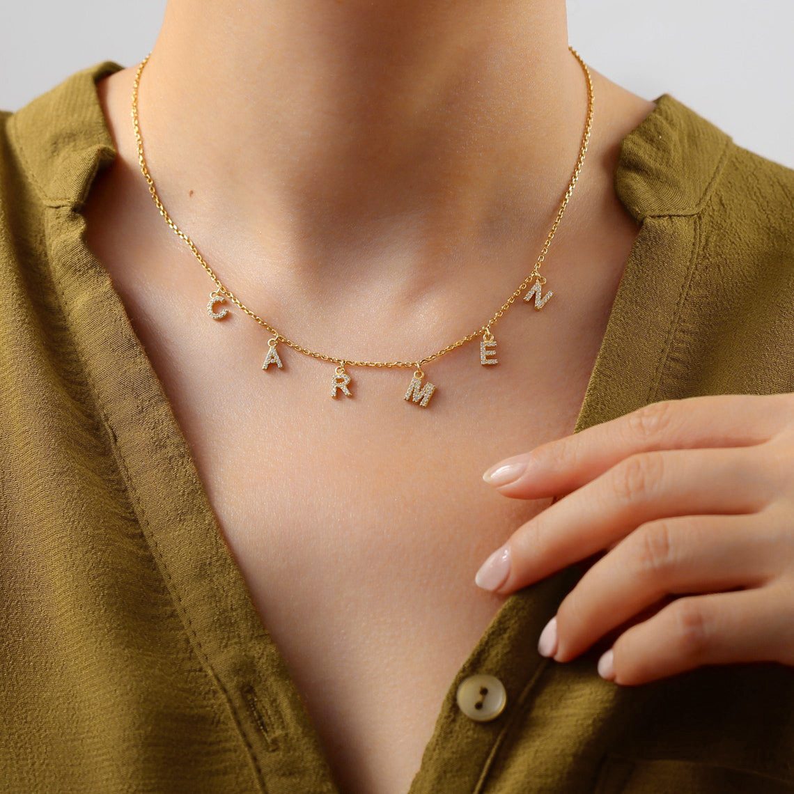 Custom Personalized Name Neckl - مراجعة Name Necklace Custom وسعره