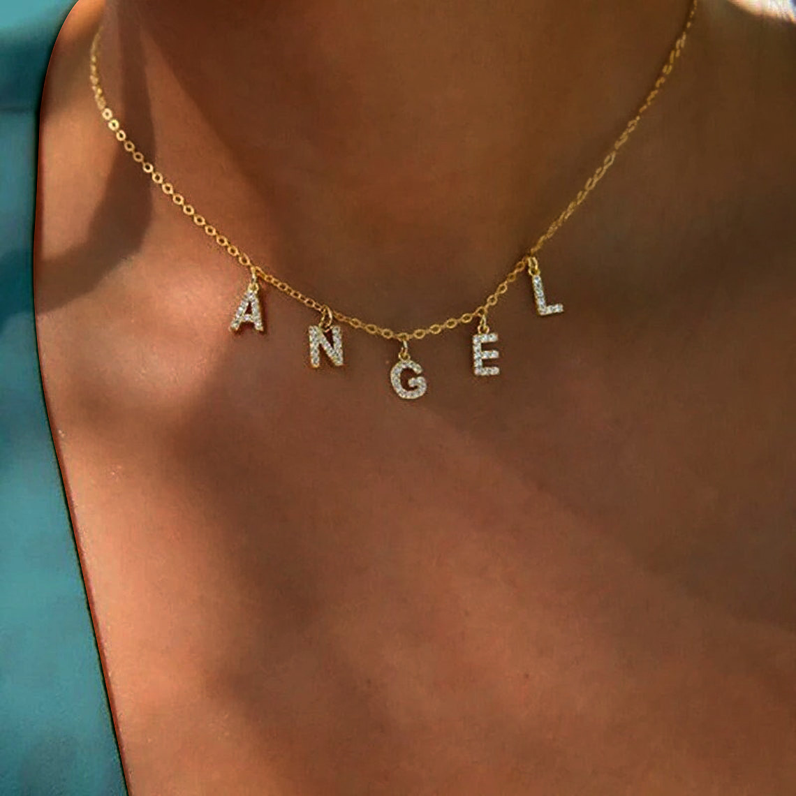 Custom Personalized Name Neckl - مراجعة Name Necklace Custom وسعره