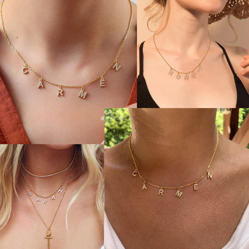 Custom Personalized Name Neckl - مراجعة Name Necklace Custom وسعره