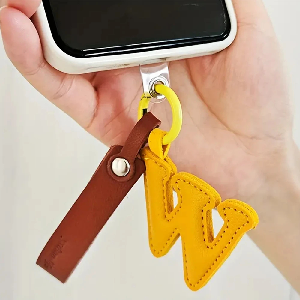 Creative PU Leather 26 Letter  - مراجعة Monogram Keychain Leather وسعره