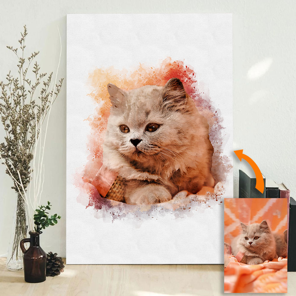Custom Pet Portrait from Photo - مراجعة Pet Portrait Custom وسعره