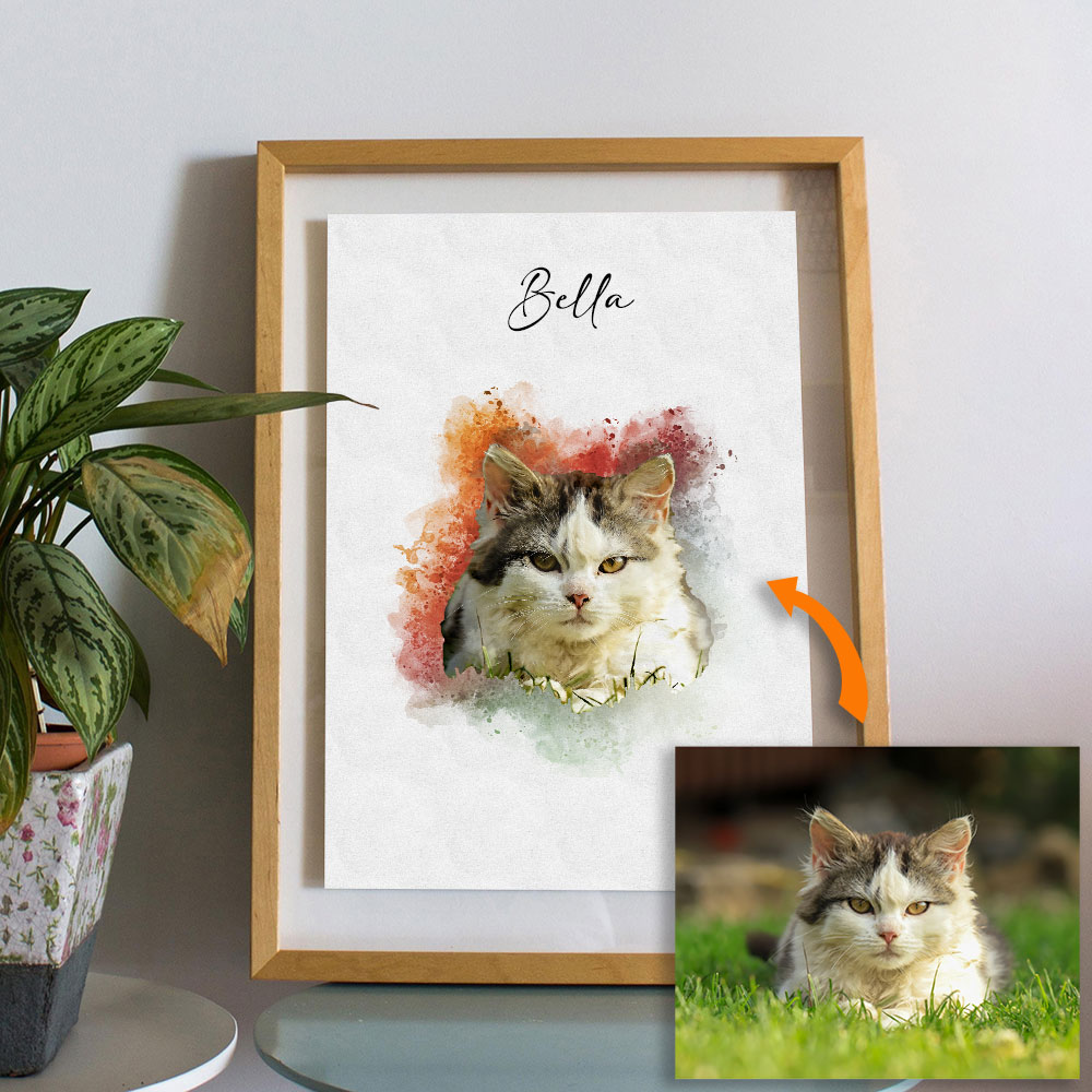 Custom Pet Portrait from Photo - مراجعة Pet Portrait Custom وسعره