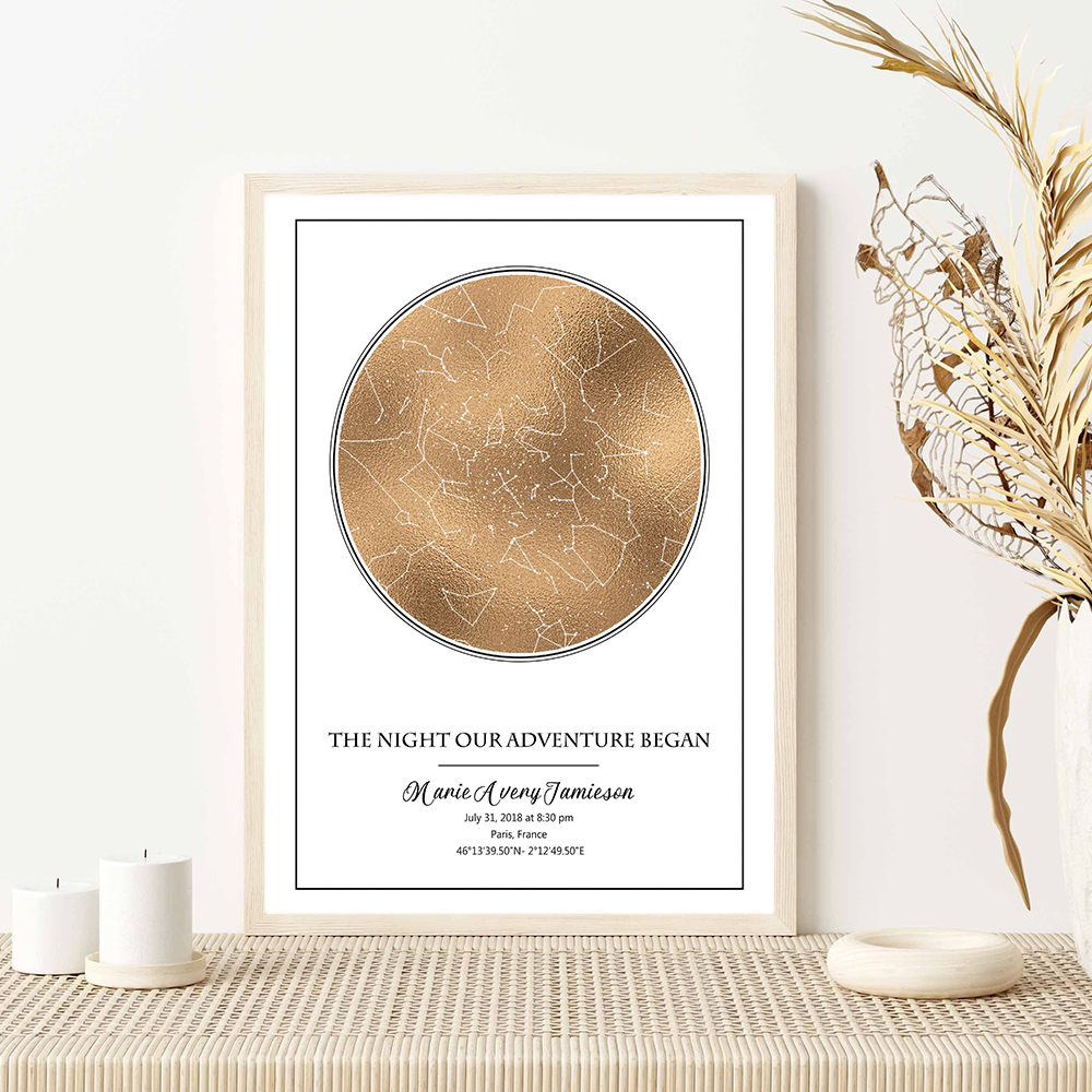 Personalized Star Map Poster B - مراجعة Custom Star Map وسعره