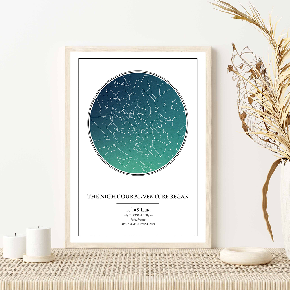 Personalized Star Map Poster B - مراجعة Custom Star Map وسعره