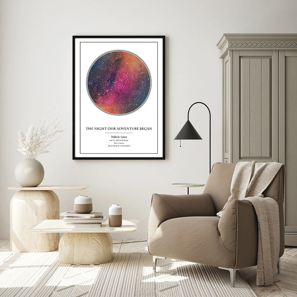 Personalized Star Map Poster B - مراجعة Custom Star Map وسعره