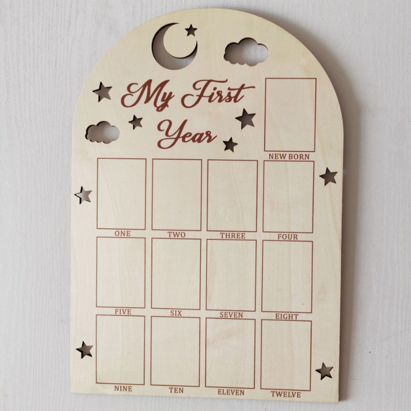 Wooden Baby Commemorative Phot - مراجعة Engraved Wood Frame وسعره