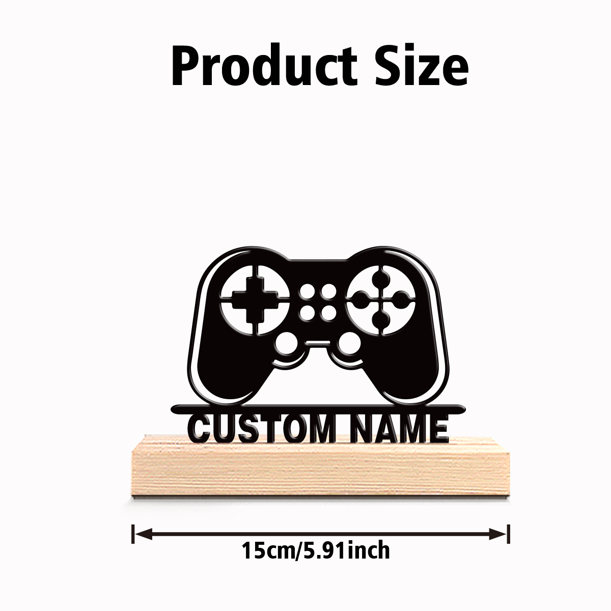 1pc Personalized Custom Game c - مراجعة Engraved Wood Frame وسعره