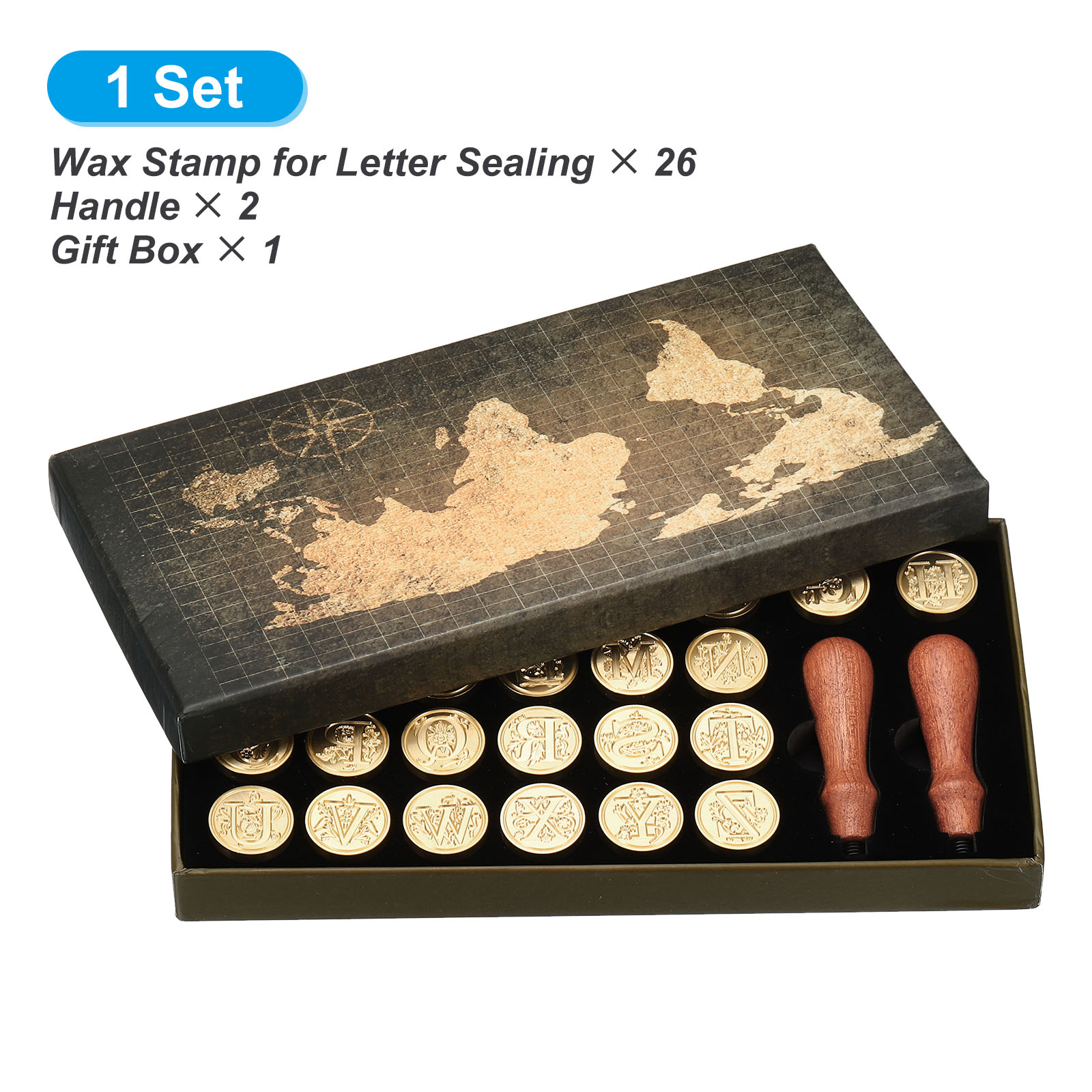 Alphabet Wax Seal Stamp Kit, 2 - مراجعة Wax Seal Letter Kit وسعره
