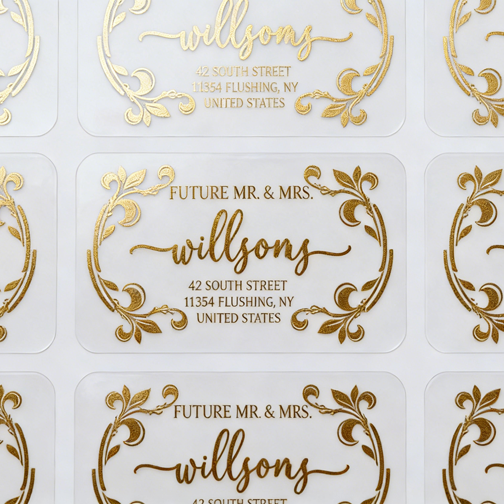 Custom Gold Foil Labels Person - مراجعة Personalised Candle Label وسعره