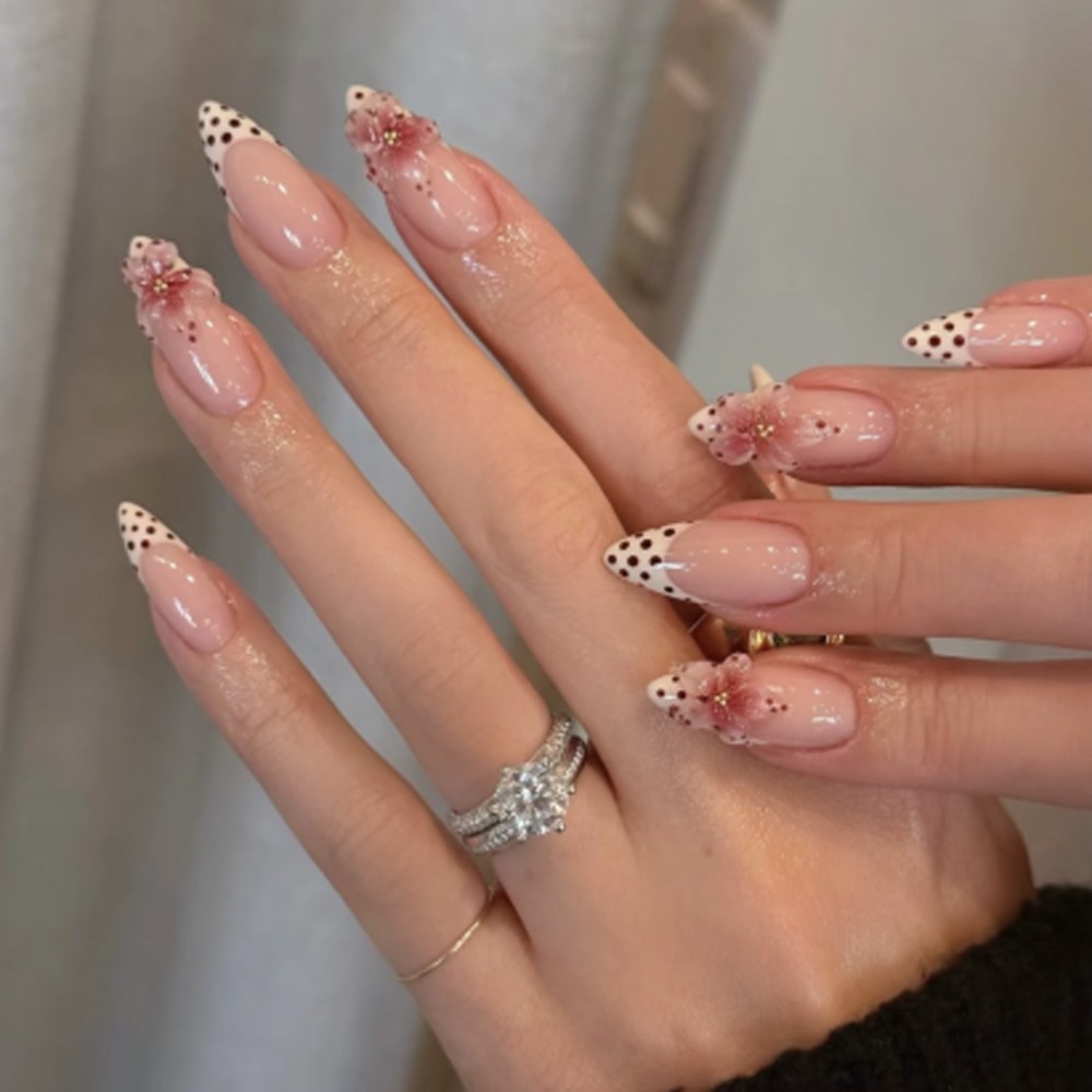 24pcs Nude Pink 3D Flower Pres - مراجعة Pressed Flower Art وسعره