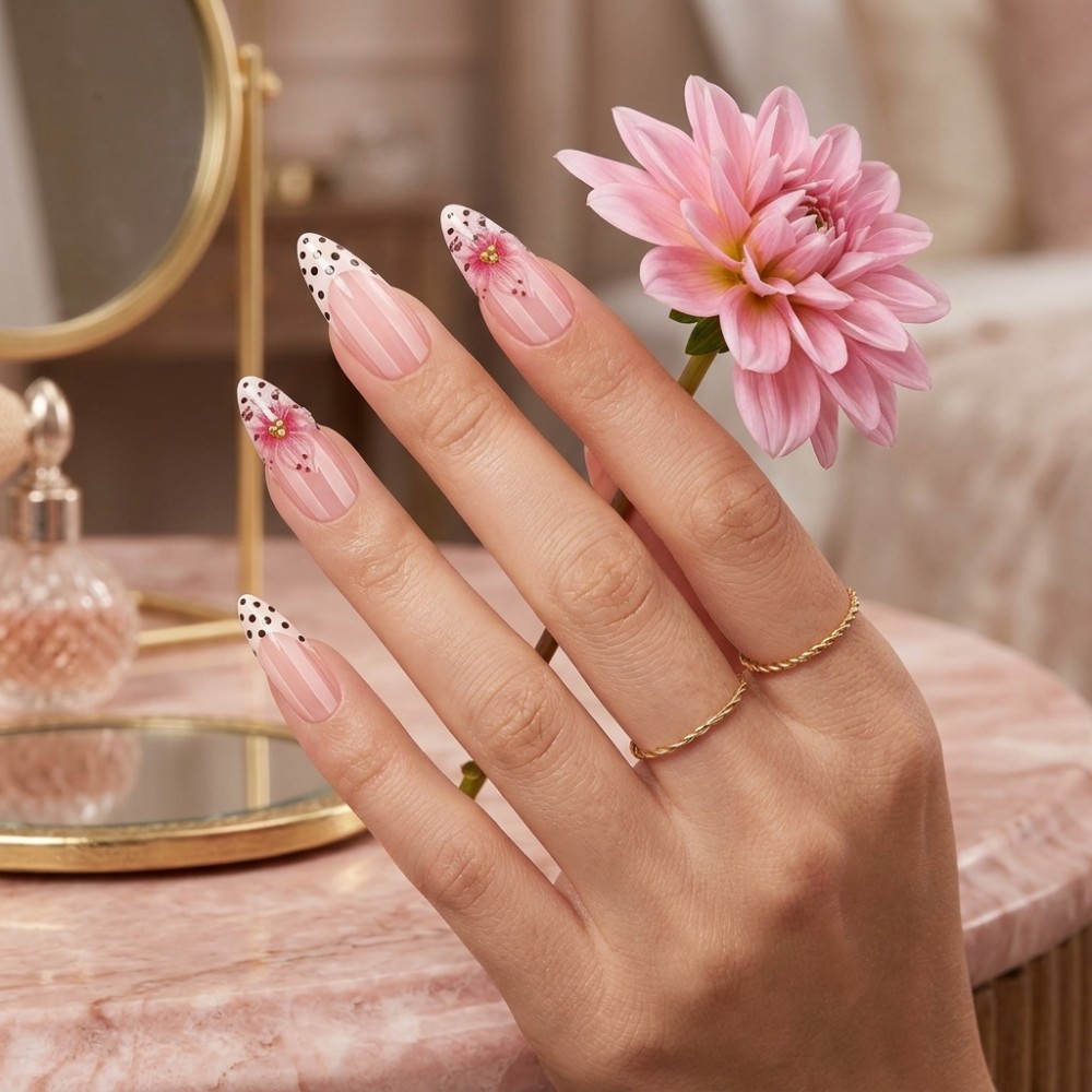 24pcs Nude Pink 3D Flower Pres - مراجعة Pressed Flower Art وسعره