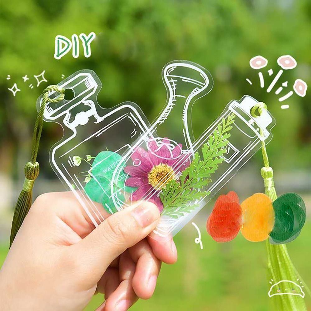 Glassware Shape Bookmarks Stic - مراجعة Dried Flower Bookmark وسعره