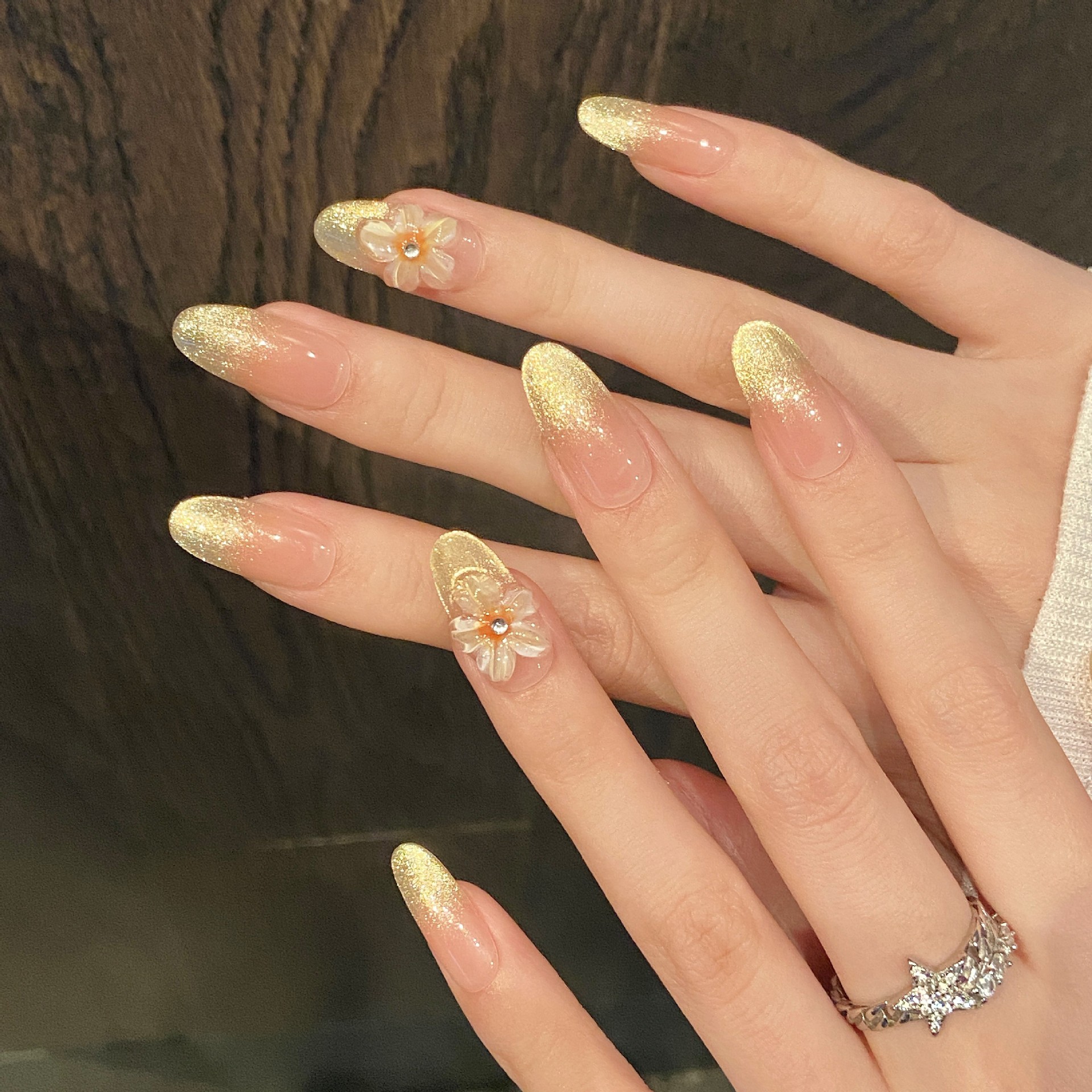 10pcs Handmade Press on Nails  - مراجعة Pressed Flower Art وسعره
