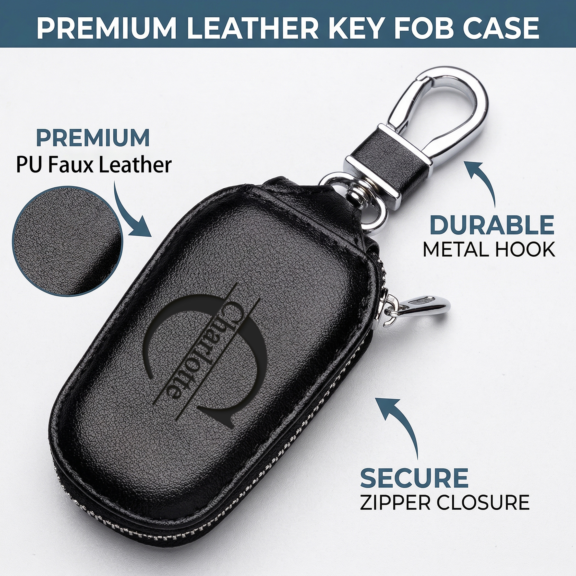 Personalized Custom Zipper Key - مراجعة Monogram Keychain Leather وسعره