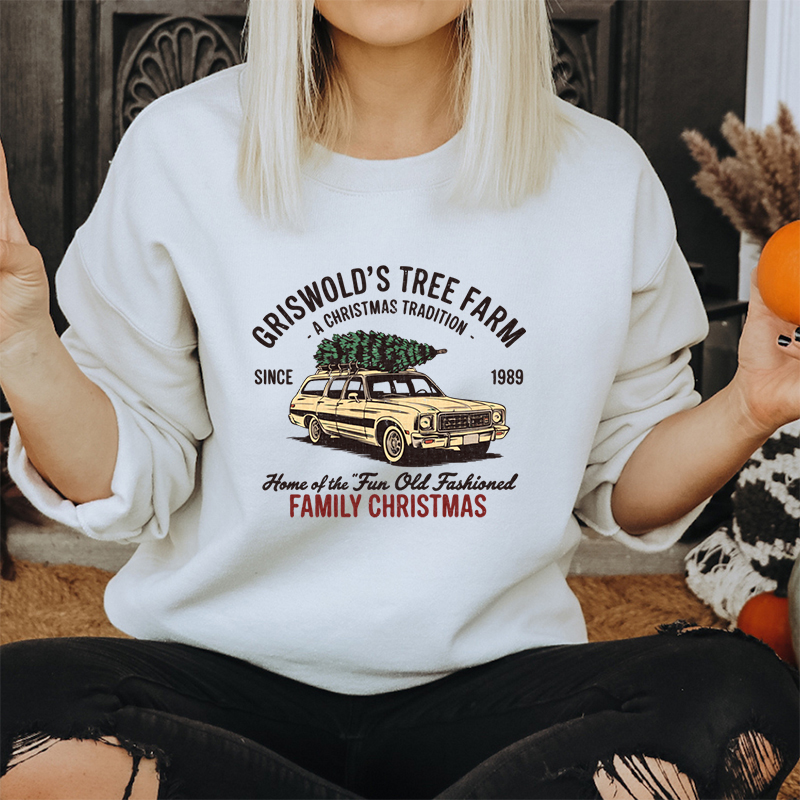 Family Christmas Tree Farm Gra - مراجعة Family Tree Print وسعره
