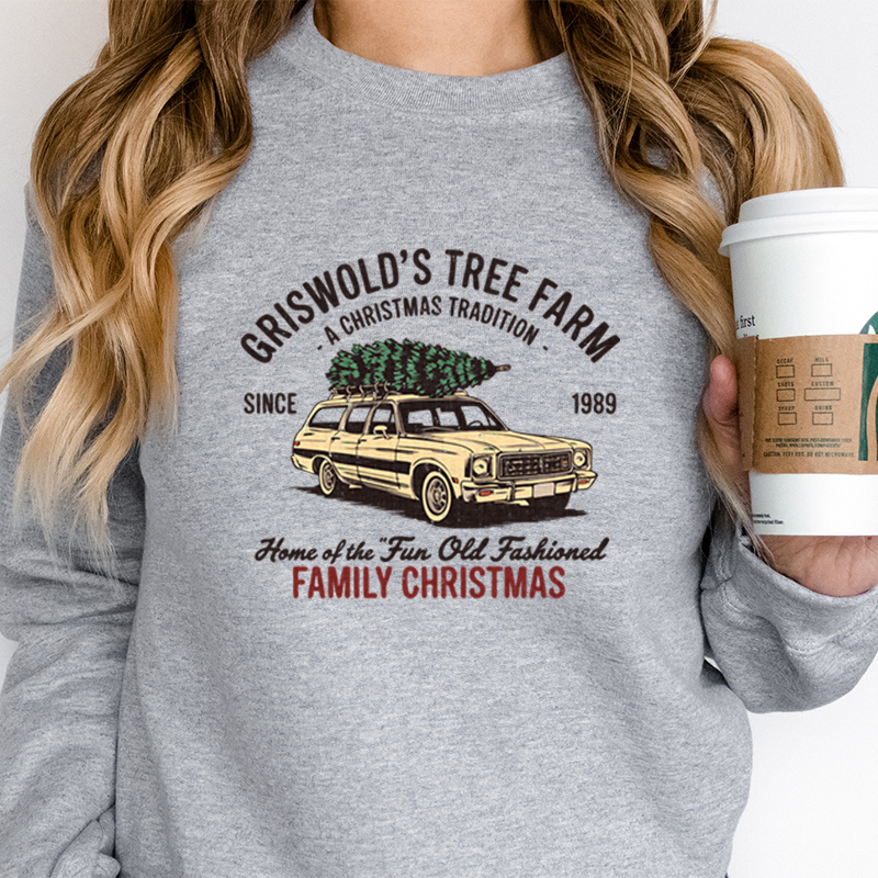 Family Christmas Tree Farm Gra - مراجعة Family Tree Print وسعره
