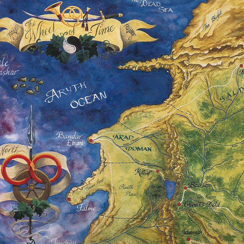 The Wheel of Time Map Poster P - مراجعة Custom Star Map وسعره