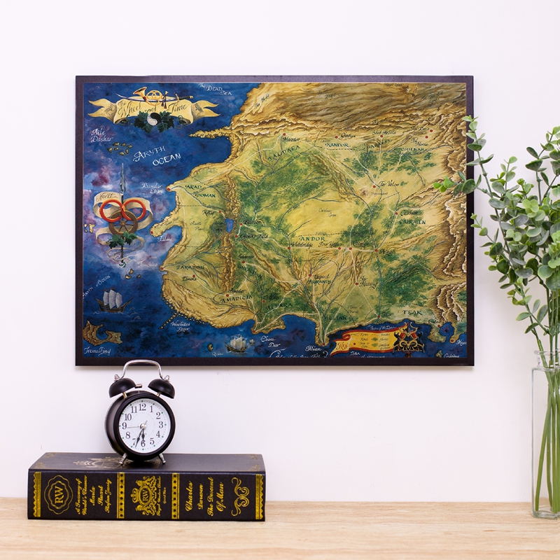 The Wheel of Time Map Poster P - مراجعة Custom Star Map وسعره