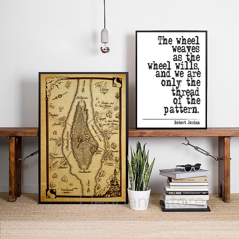 The Wheel of Time Map Poster P - مراجعة Custom Star Map وسعره