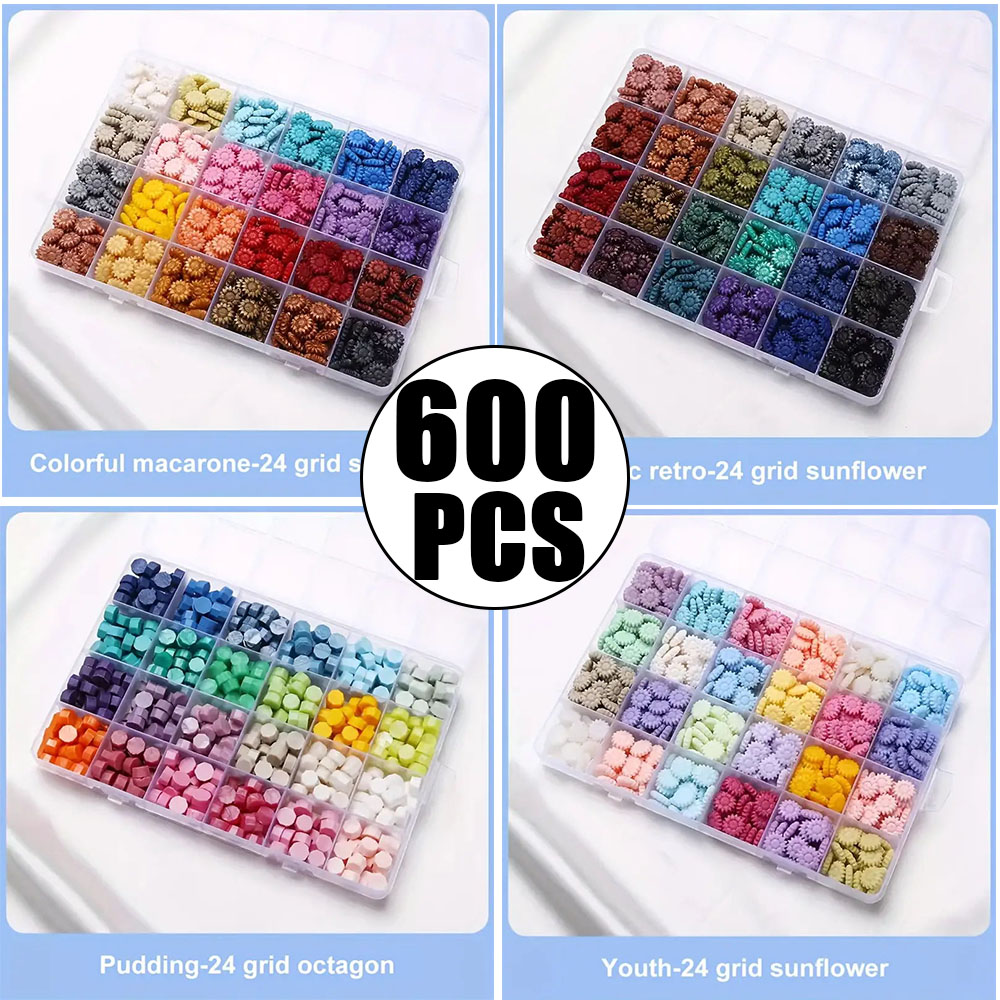 600Pcs Box Sealing Wax Beads,  - مراجعة Wax Seal Letter Kit وسعره